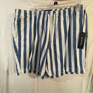 Blue and White Striped Shorts PacSun Brand New with Tags